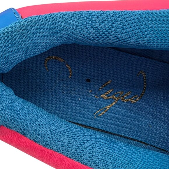 Privileged Shoes Womens 10 Shoes Neon Pink Blue Green Heart Platform Sneakers - Picture 15 of 16